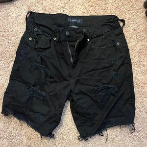 Black Jean Shorts
